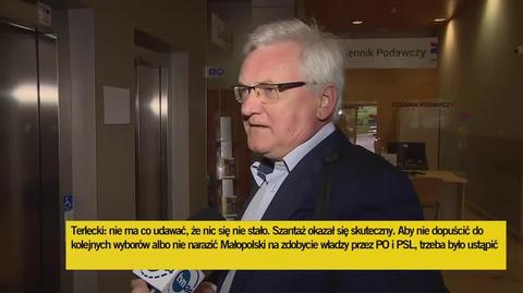 Józef Gawron radny PiS o wpisie Ryszarda Terleckiego: "Jestem zdruzgotany"