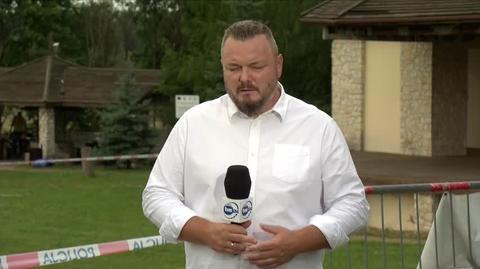 Na miejscu gdzie odnaleziono ciało mężczyzny jest reporter TVN24 Jerzy Korczyński