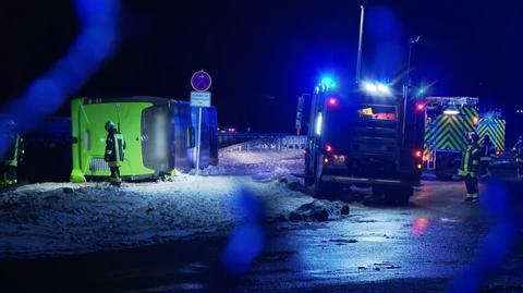 Wypadek autokaru w Brandenburgii