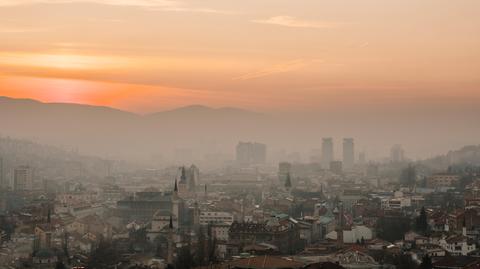 Gęsty smog w Sarajewie