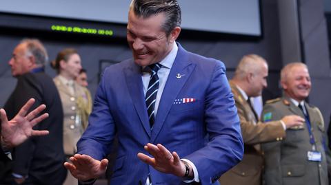 Szef Pentagonu Pete Hegseth wylądował w Warszawie