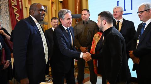 Antony Blinken i David Lammy przyjechali do Kijowa