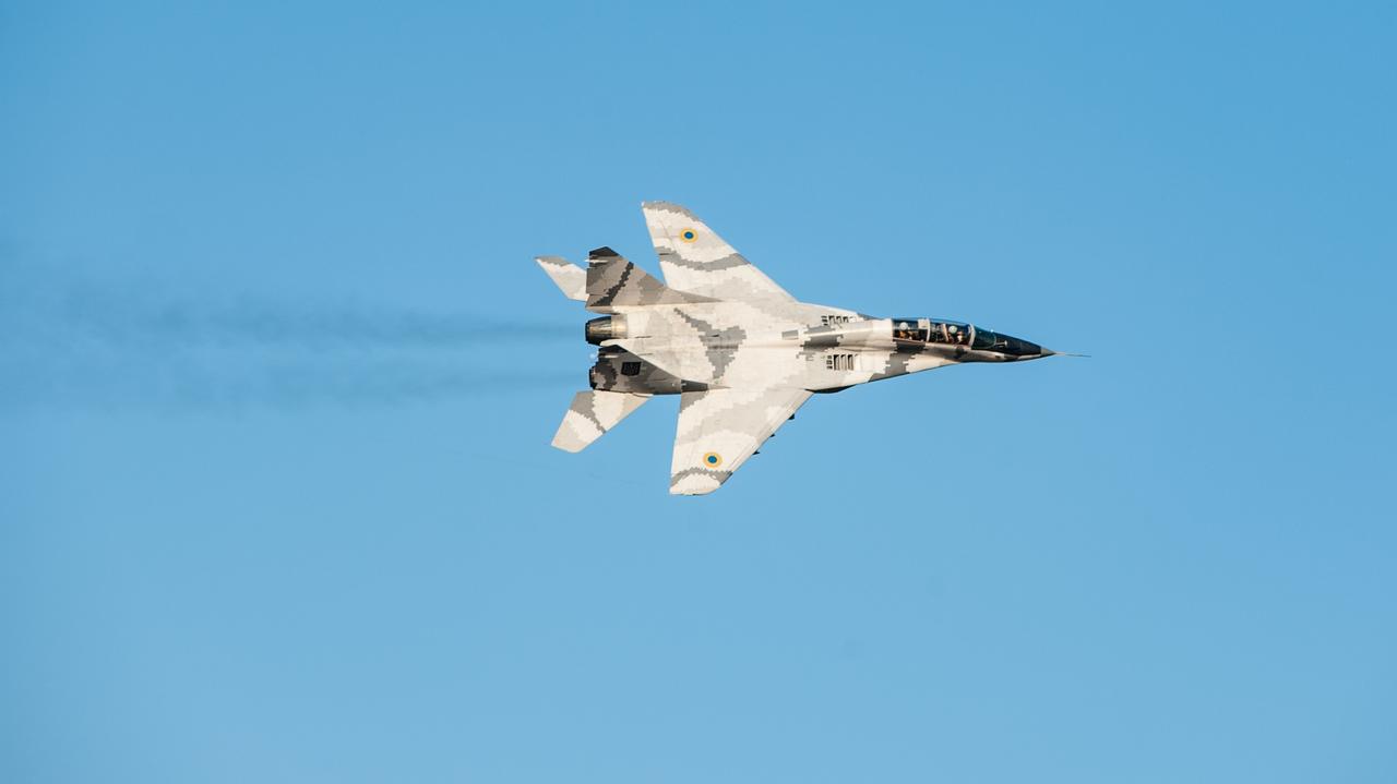 Katastrofa myśliwca MiG-29 w Ukrainie. Pilot się katapultował