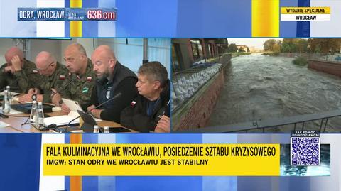 Prezydent Sutryk: Poziom wody jest na tyle duży, że pompujemy ją z jednej strony na drugą