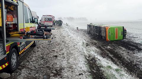 Wypadek autobusu relacji Warszawa-Odessa w obwodzie chmielnickim