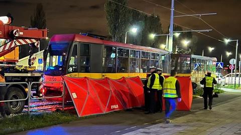 82-letnia kobieta wpadła pod tramwaj. Nie żyje