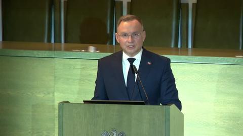 Andrzej Duda opowiada historię o sędzi i policjancie