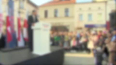 Starcie zwolenników i przeciwników Sławomira Mentzena w Kościanie