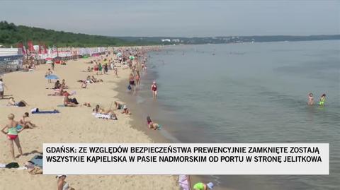 Zamknięcie kąpielisk po pożarze w Porcie Gdańsk