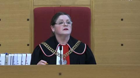 Krystyna Pawłowicz podczas rozprawy w Trybunale Konstytucyjnym
