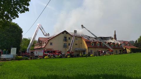 Pożar pensjonatu w Nałęczowie (Lubelskie)