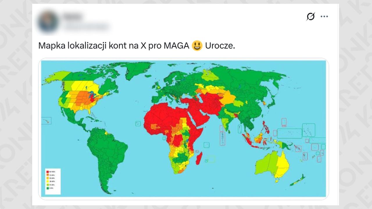"Muzułmanie kontrolują MAGA"? Co pokazuje ta mapa