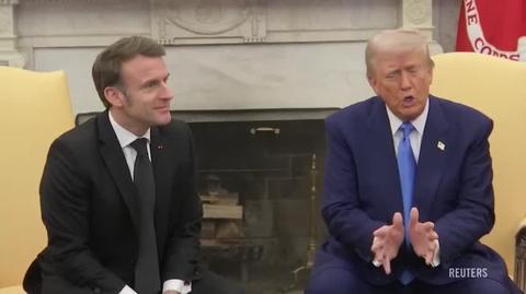 Macron poprawia Trumpa. "Przekazaliśmy realne pieniądze"