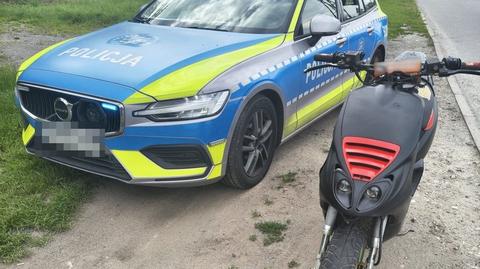 Skuterem na jednym kole. 15-latek przepraszał