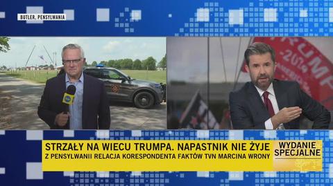 Co wiadomo o sprawcy zamachu na Trumpa? Relacja Marcina Wrony