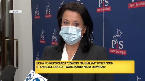 "Wydaje mi się, że trudno, żeby politycy, posłowie komentowali to, w jaki sposób powinien zareagować Kościół"