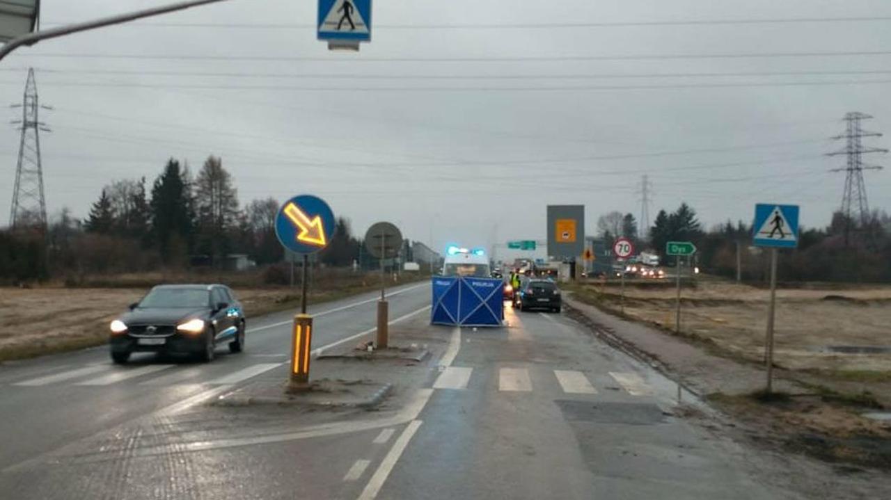 Śmiertelny wypadek, zablokowana droga