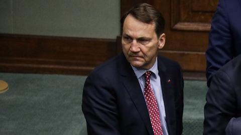 Szef MSZ Radosław Sikorski