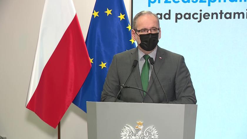 Niedzielski: prognozujemy, że kumulacja zakażeń omikronem nastąpi w Polsce pod koniec stycznia