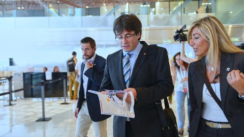 TSUE przywrócił immunitet Carlesowi Puigdemontowi. Wideo archiwalne