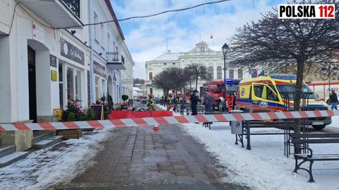 Tragiczny pożar w kamienicy w centrum Sanoka