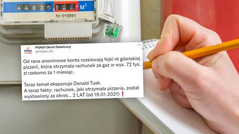 Wpis na profilu PGNiG wprowadzał w błąd