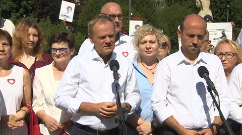 Donald Tusk o słowach Jarosława Kaczyńskiego o tym, że "kobieta w ciąży, kobieta rodząca ma też pełne prawo do życia"