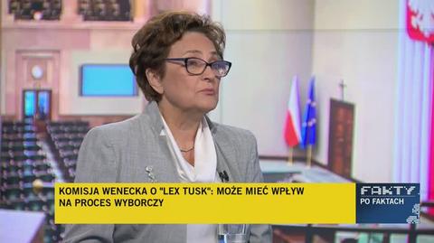 Dr Machińska: "lex Tusk" narusza podstawowe prawa człowieka