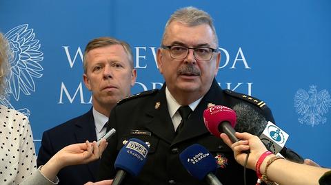 Komendant Małopolskiej Straży Pożarnej: zaangażowanych jest ponad 200 zastępów i ponad 2000 strażaków