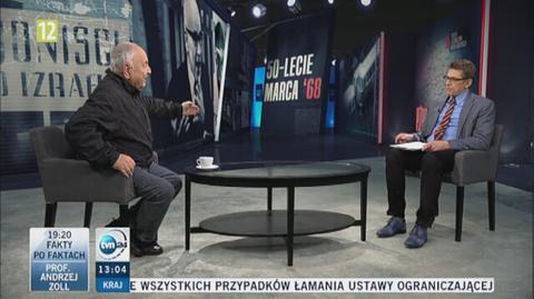 "Chodziło o to, żeby utrzymać się u władzy". Marian Marzyński o kampanii antysemickiej po wydarzeniach marcowych