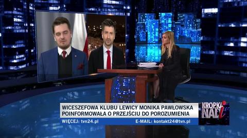Śmiszek o transferze Pawłowskiej z Lewicy do Porozumienia: to jest oszustwo
