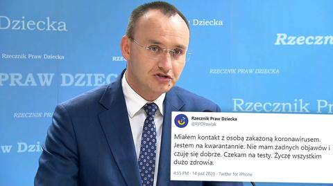 Premier: udaję się na kwarantannę