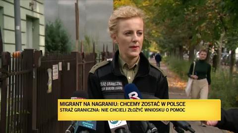 Rzeczniczka Straży Granicznej o migrantach, którzy proszą o pomoc i azyl w Polsce. Rozmowa z reporterką TVN24