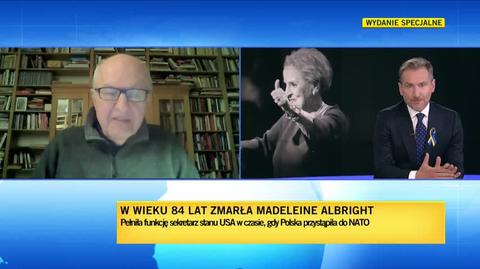 Marek Ostrowski z "Polityki" wspomina Madeleine Albright