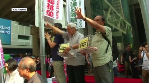 Kardynał Zen wśród aresztowanych w Hongkongu. Nagranie archiwalne 