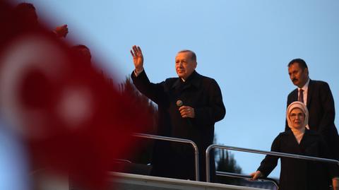 Prezydent Turcji Recep Tayyip Erdogan na nagraniach archiwalnych