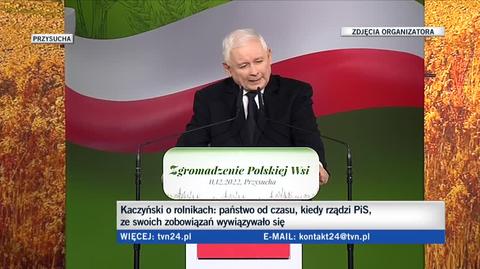 Jarosław Kaczyński chce rozwiązania prawnych problemów rolników