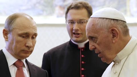 Rzymskie spotkania Putina – ściskający się z Berlusconim, spóźniony do Franciszka