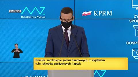 Premier: krok za tą granicą, którą dzisiaj wyznaczamy, jest tylko narodowa kwarantanna, czyli całkowity lockdown