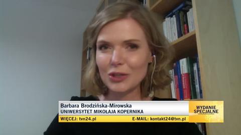 Dr Brodzińska-Mirowska: przeciąganie w czasie ministra Ziobry, tworzy warunki do twardych oczekiwań wobec Solidarnej Polski 