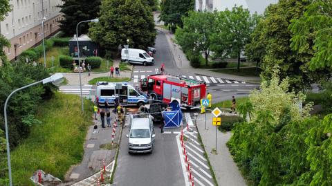  ZIELONA GÓRA WYBUCH SAMOCHODU