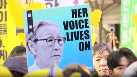 Demonstracje na rzecz wypłacenia odszkodowań ofiarom japońskiego procederu
