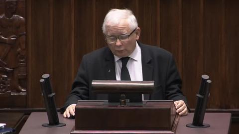 Jarosław Kaczyński w Sejmie do opozycji: narażacie na śmierć mnóstwo ludzi, jesteście przestępcami