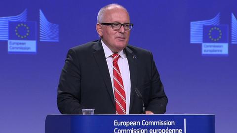 Timmermans: Komisja rekomenduje władzom polskim rozwiązanie problemów w ciągu miesiąca