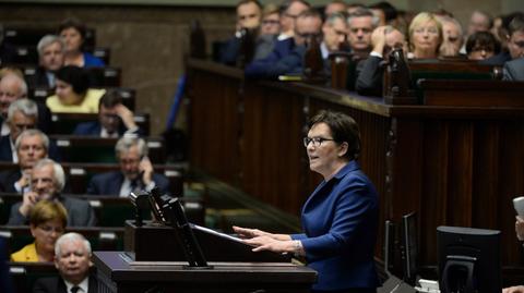 Całe wystąpienie premier Ewy Kopacz w Sejmie