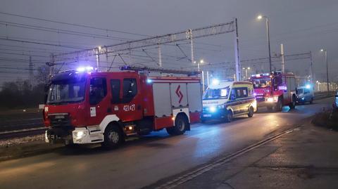 Kutno. Potrącenie przez pociąg