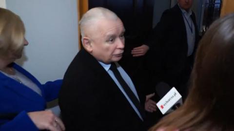 Kaczyński pytany przez dziennikarkę "Wyborczej" o błędy komisji "lex Tusk"