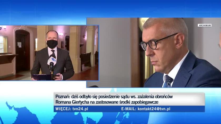 Sąd Rejonowy w Poznaniu uchylił postanowienie o środkach zapobiegawczych wobec Giertycha. Prokuratura wydała komunikat