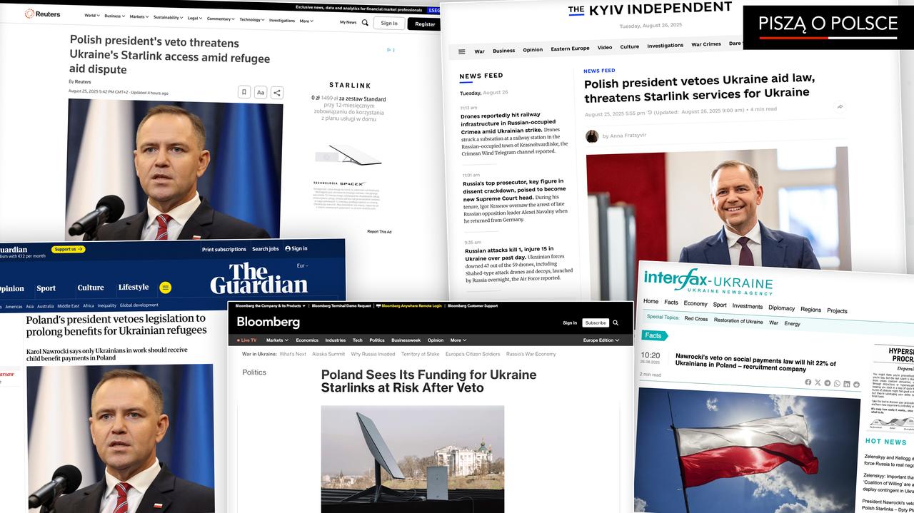 "Cios dla Kijowa". Światowe media o wecie Nawrockiego