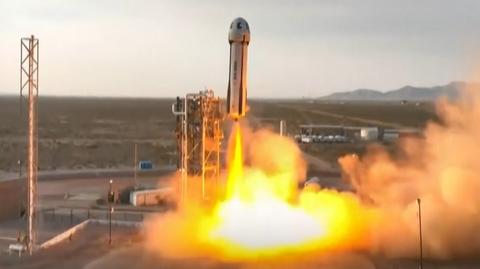 Start rakiety od Blue Origin. Na pokładzie Katy Perry